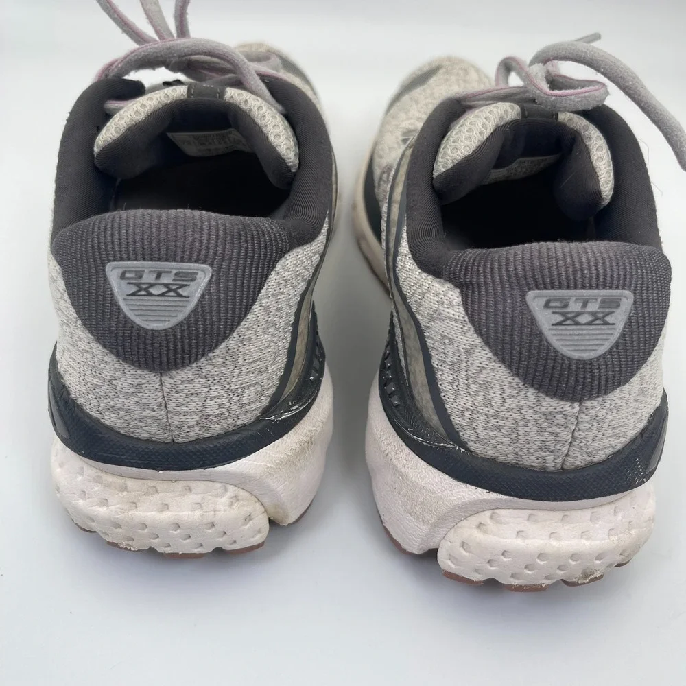Brooks Adrenaline 20 1202961B030 Sneakers Womens US 7.5B Gray Knit Running Shoes